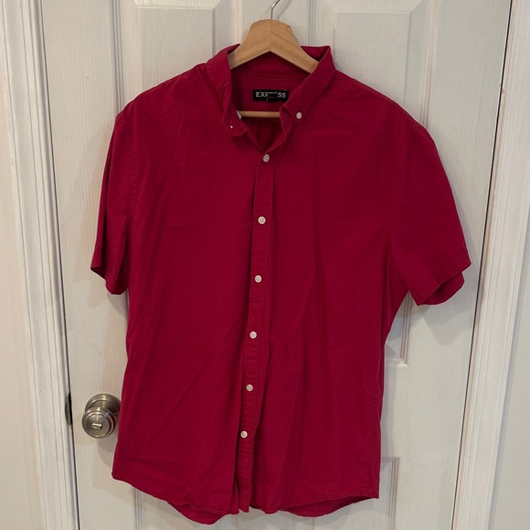 Express Men's Red Casual Shirt - Picture 1 of 1